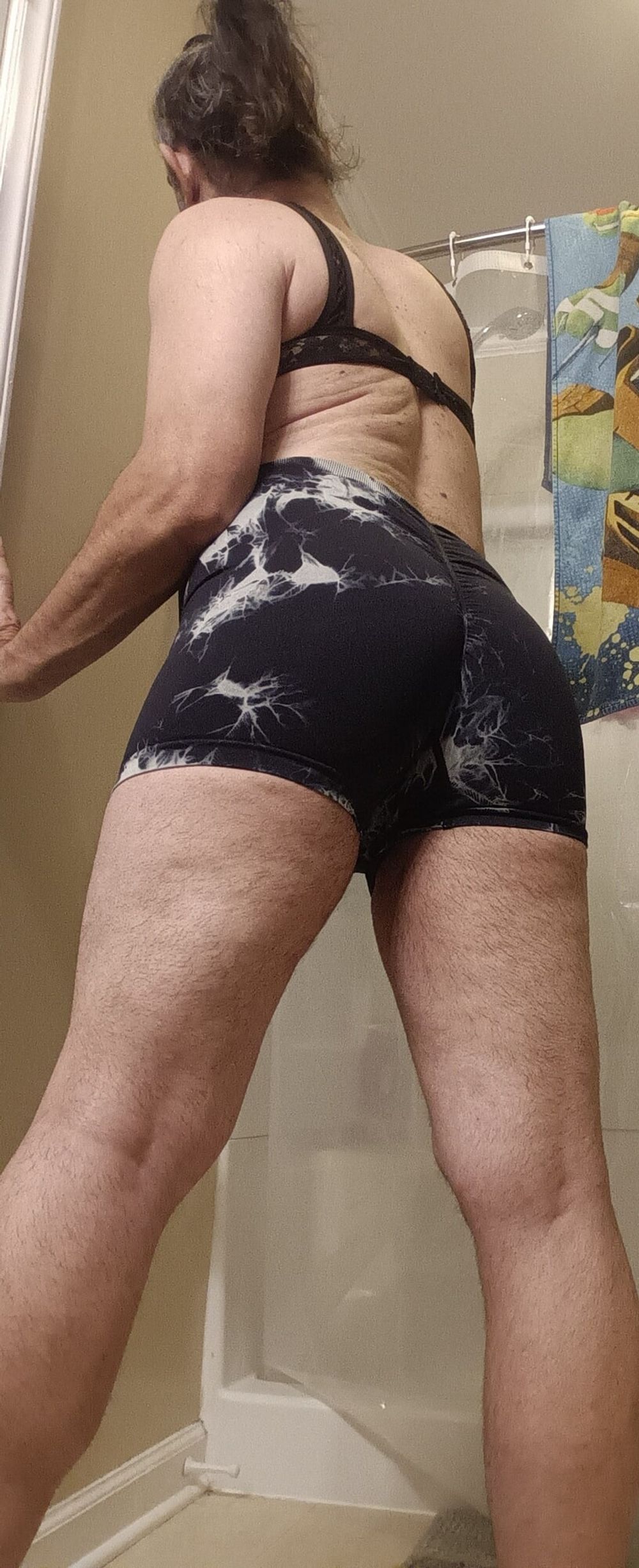 Ass looks so good in my little sexy shorts.... What do you t #26