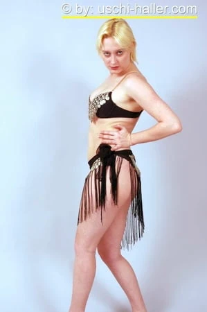 photo shoot with blonde cum slut dany sun as a belly dancer         