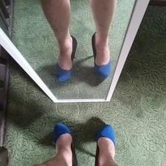 naked in just heels