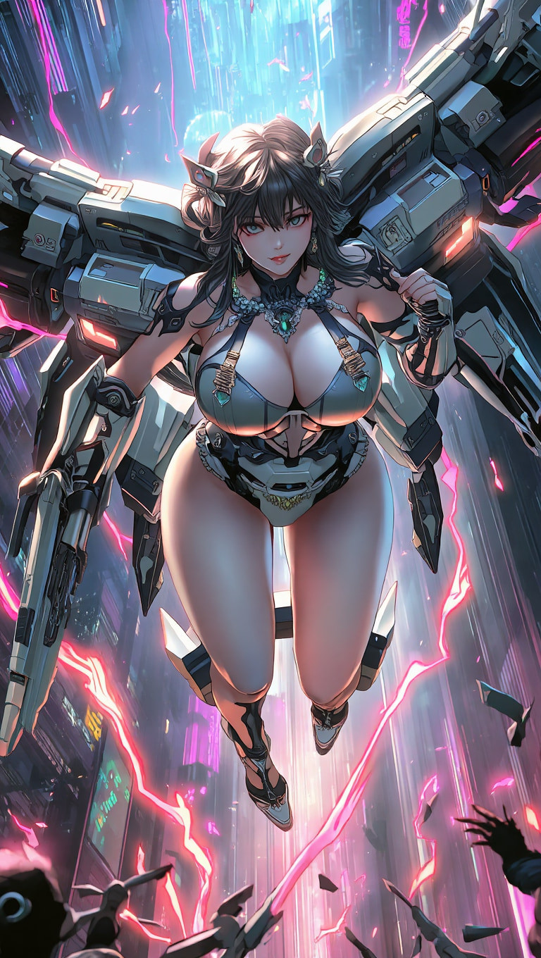 Cyberpunk mecha girls (Ai models) #14