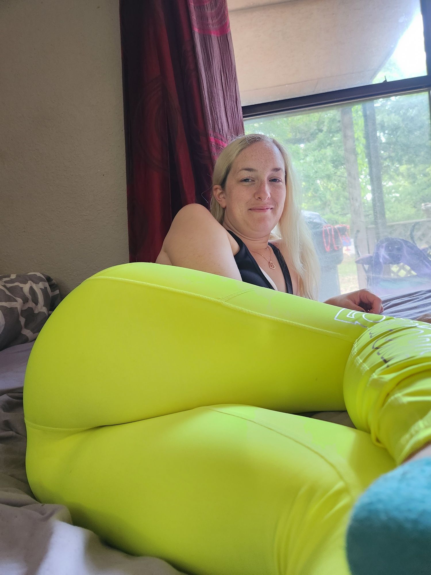 (Videos on profile) Yellow leggings and tits - Mama_Foxx94 #4