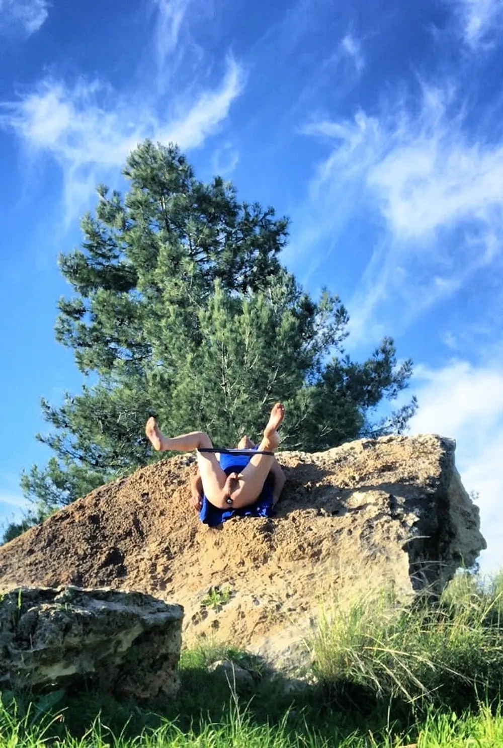 Blue dress and nature  #27