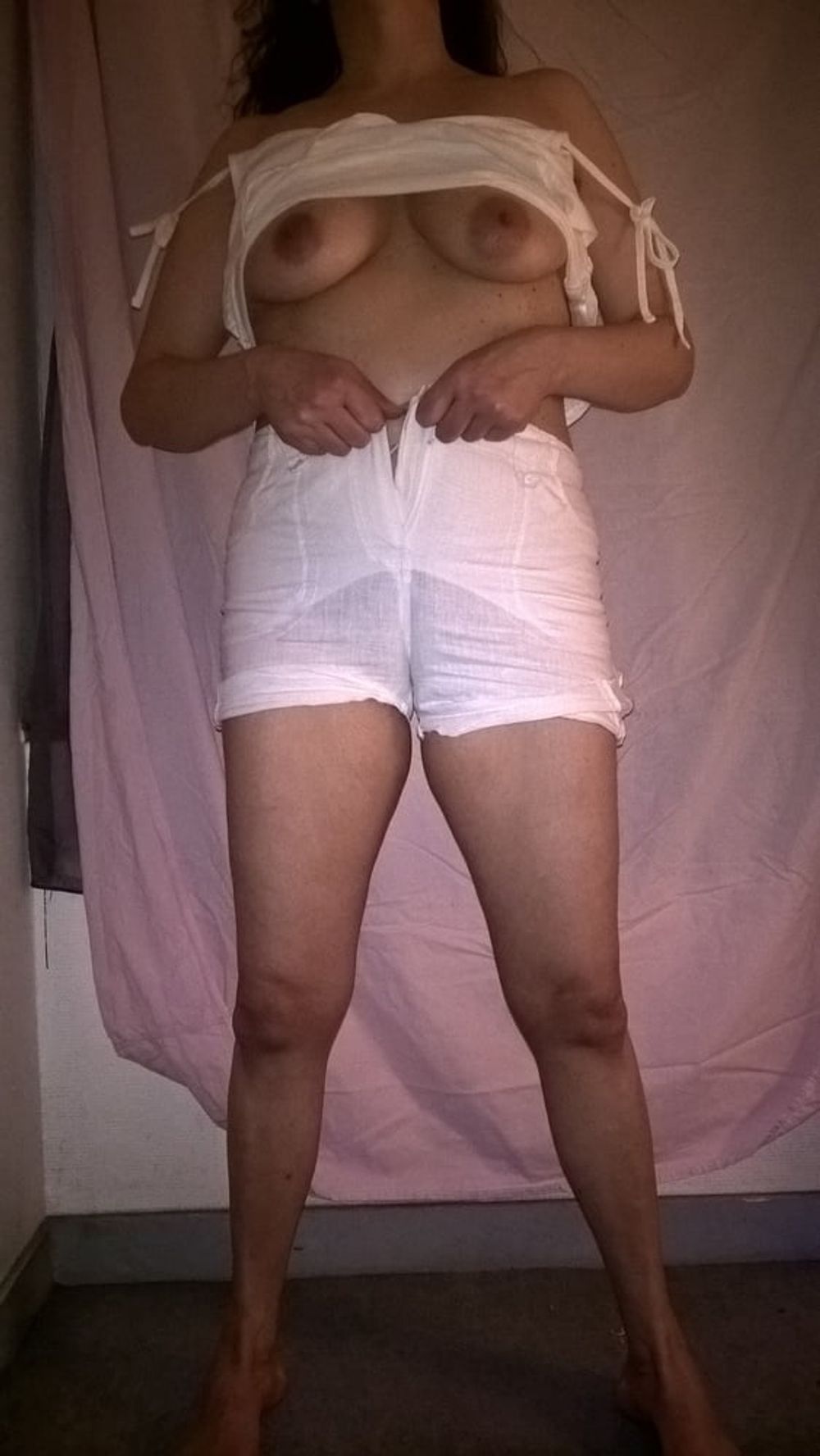 Too Tight Shorts For My Hairy Pussy #11