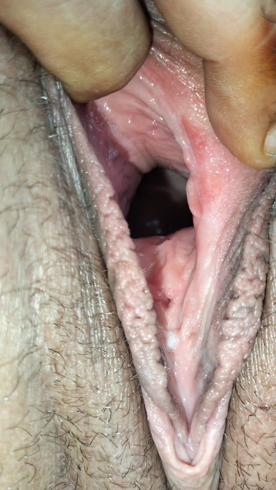 Cum covered cervix  #3