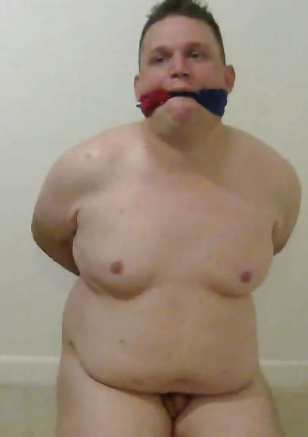 Gay fat boy bound and gagged #4