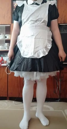 sissy maid aleksa dressing and undressing         