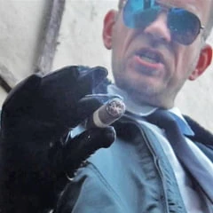 Smoking Leather Cop