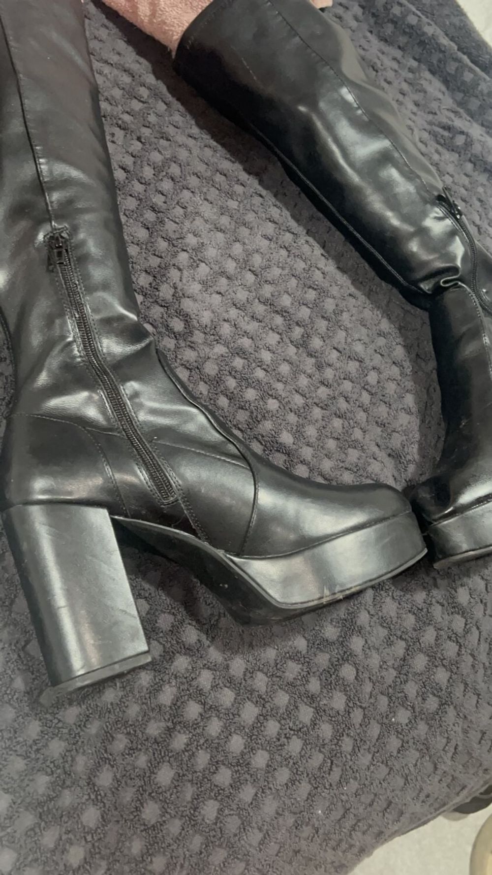 Cum on Friend&#039;s Platform Boots #6