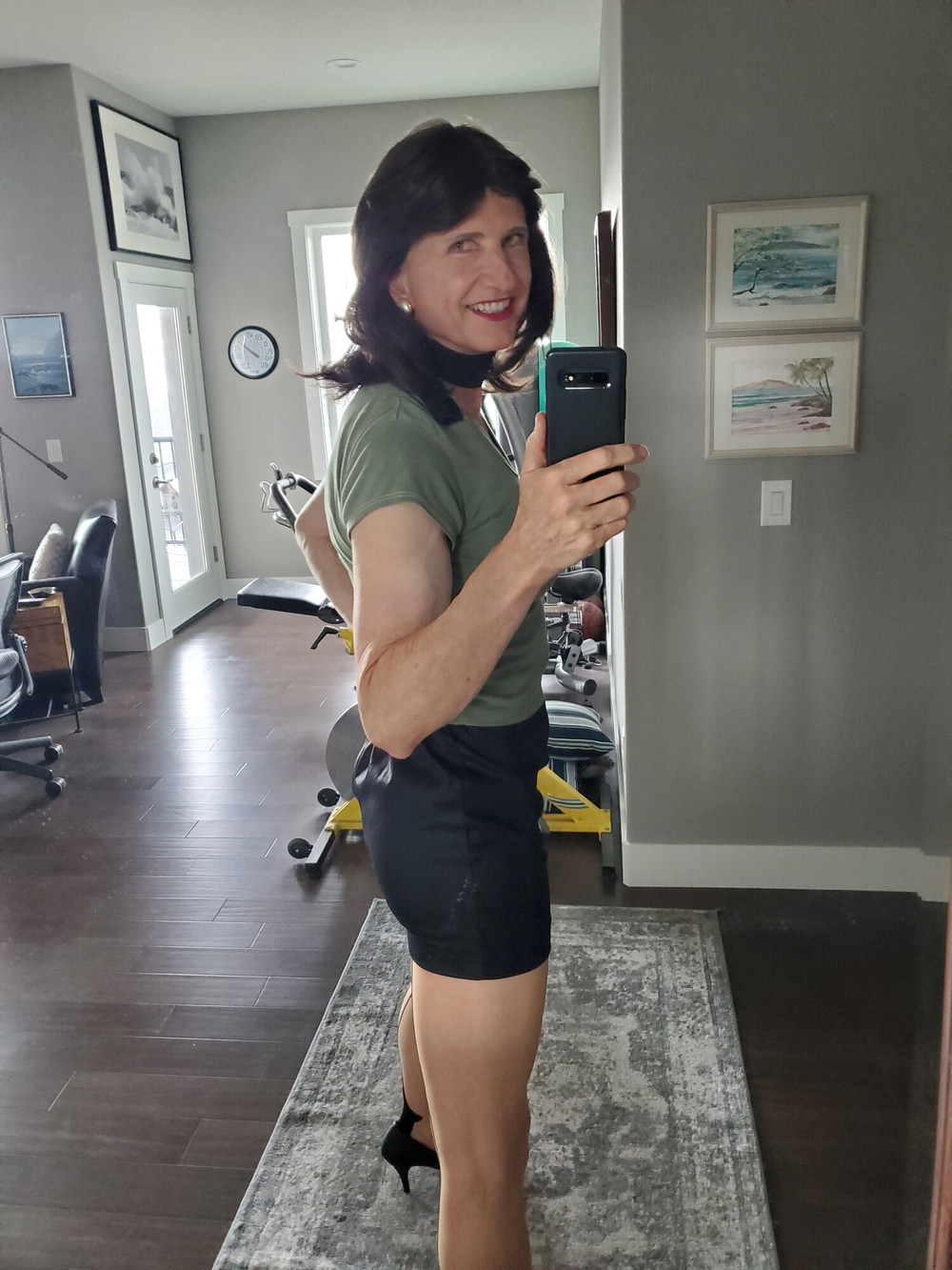 Black mini skirt #5