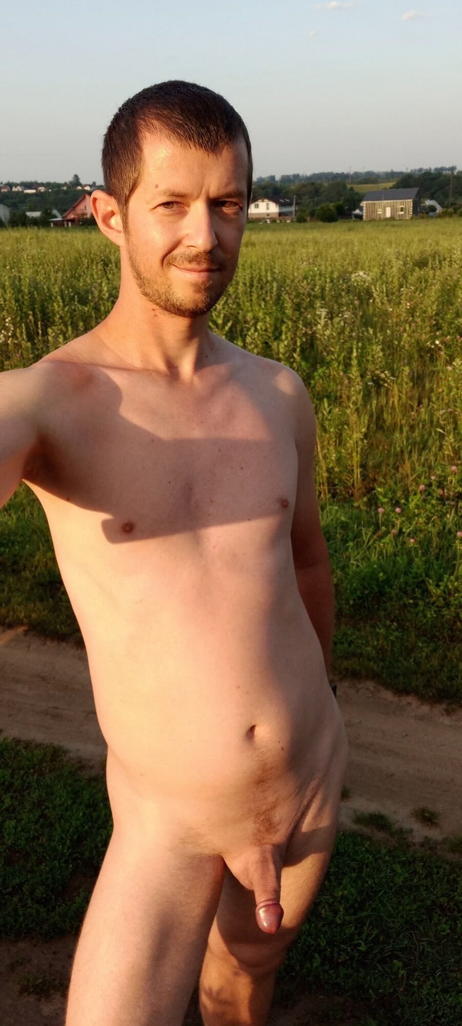 Naked nudist guy in nature #13