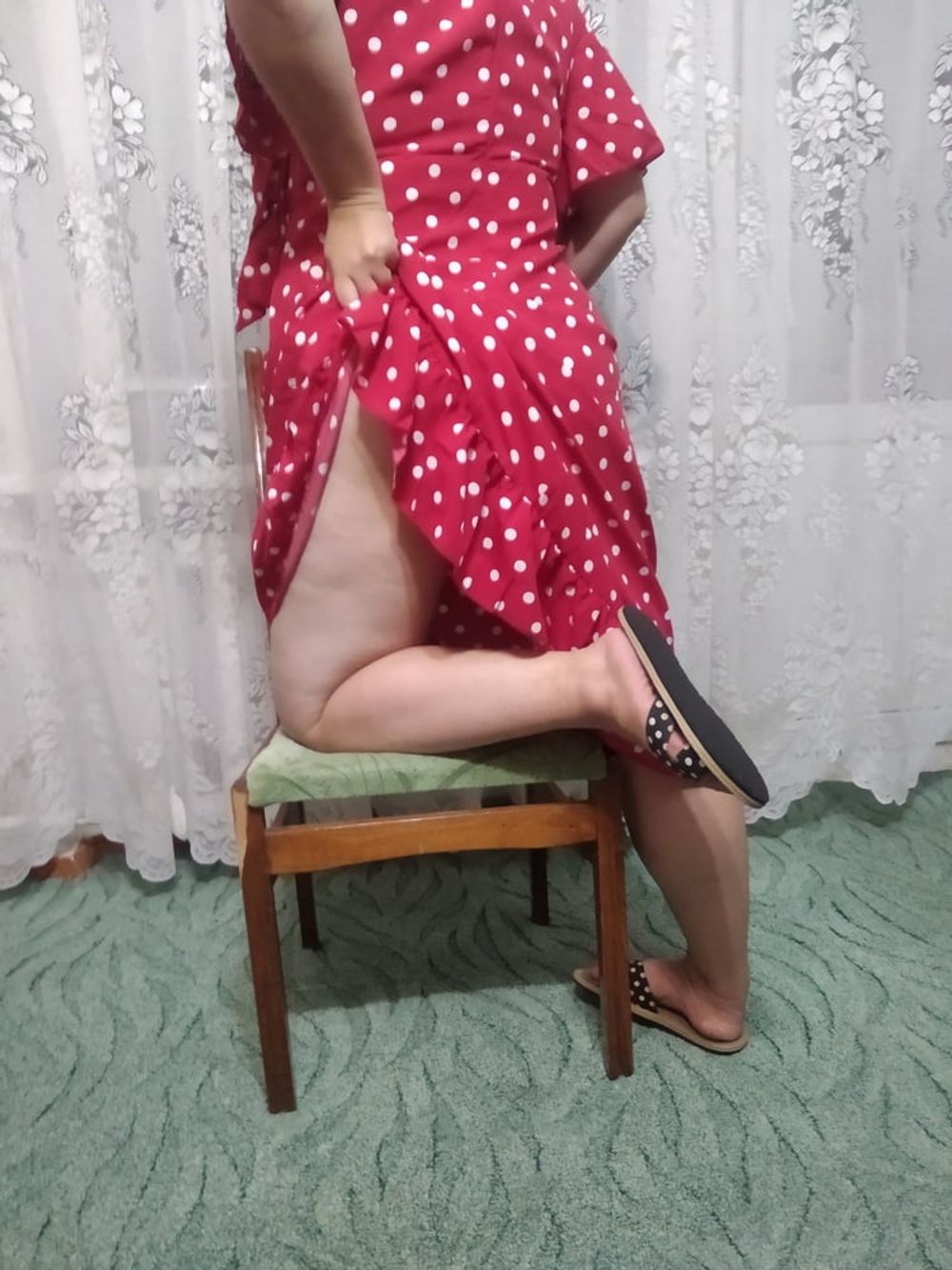 Milf in red dress ))) #8