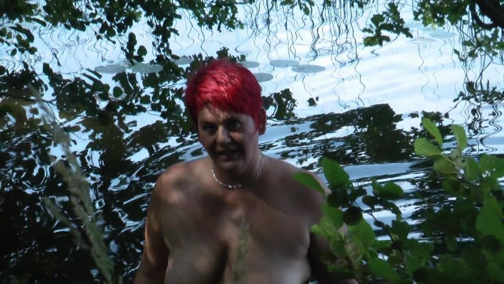 Secretly naked at the lake #5