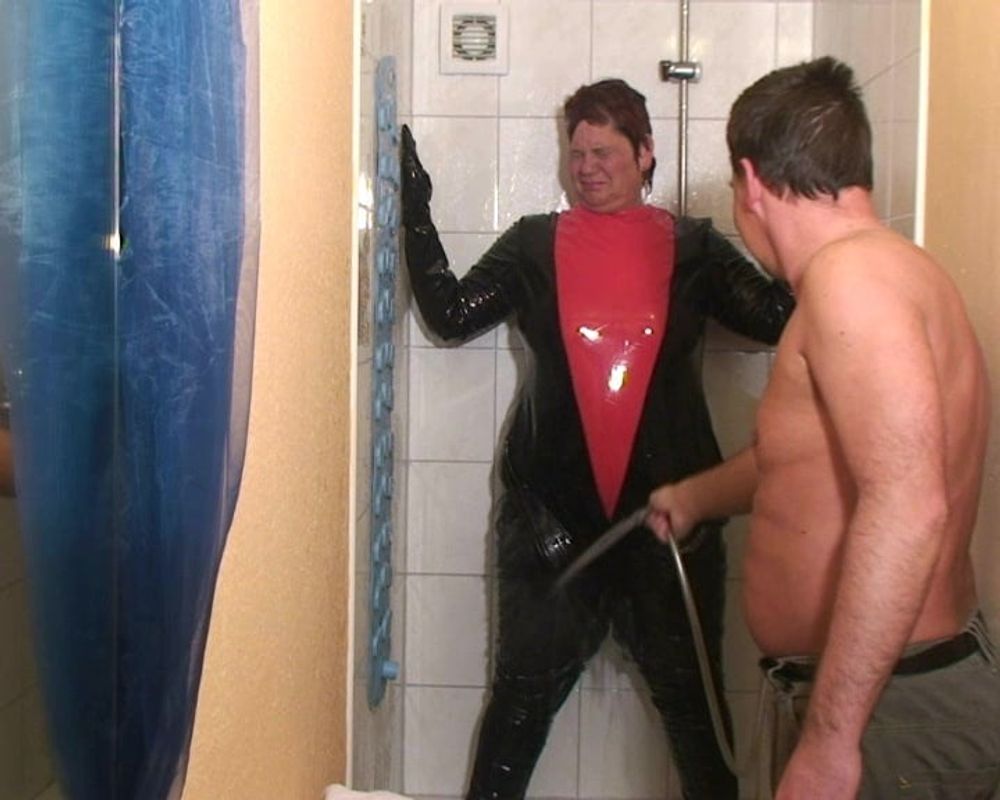 Punishment in the pvc suit #25