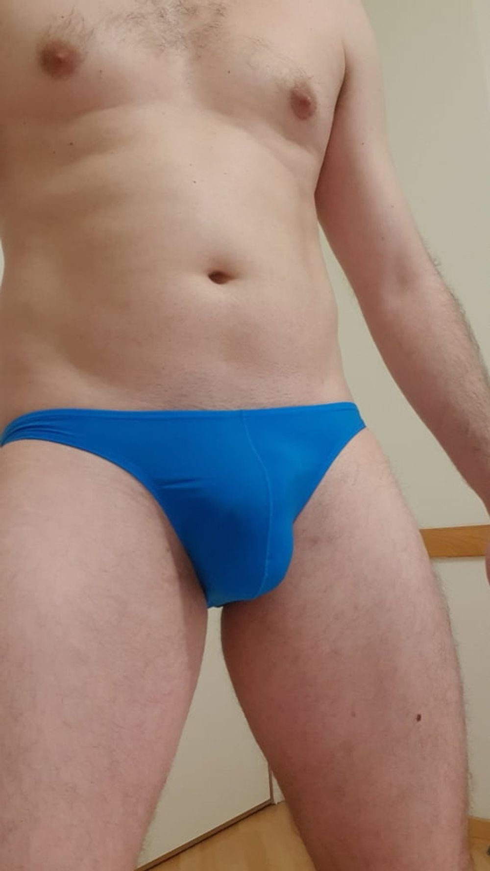 Blue briefs bulging  #12