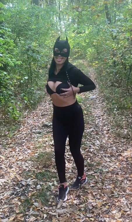 Sporty Public Blowjob for My Boss in the Forest #2
