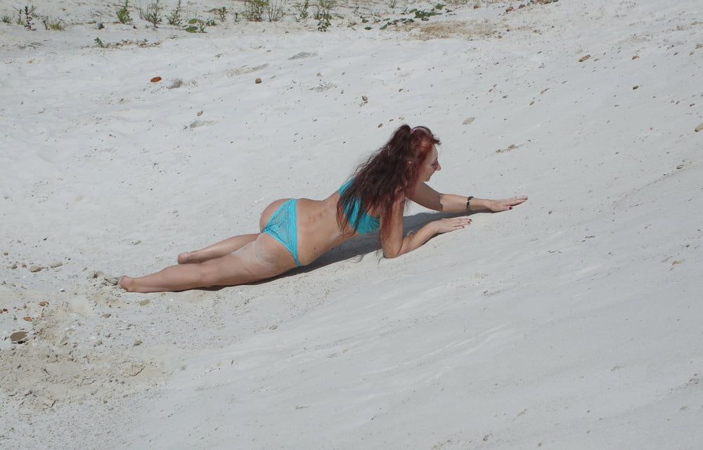 On White Sand in turquos bikini #42