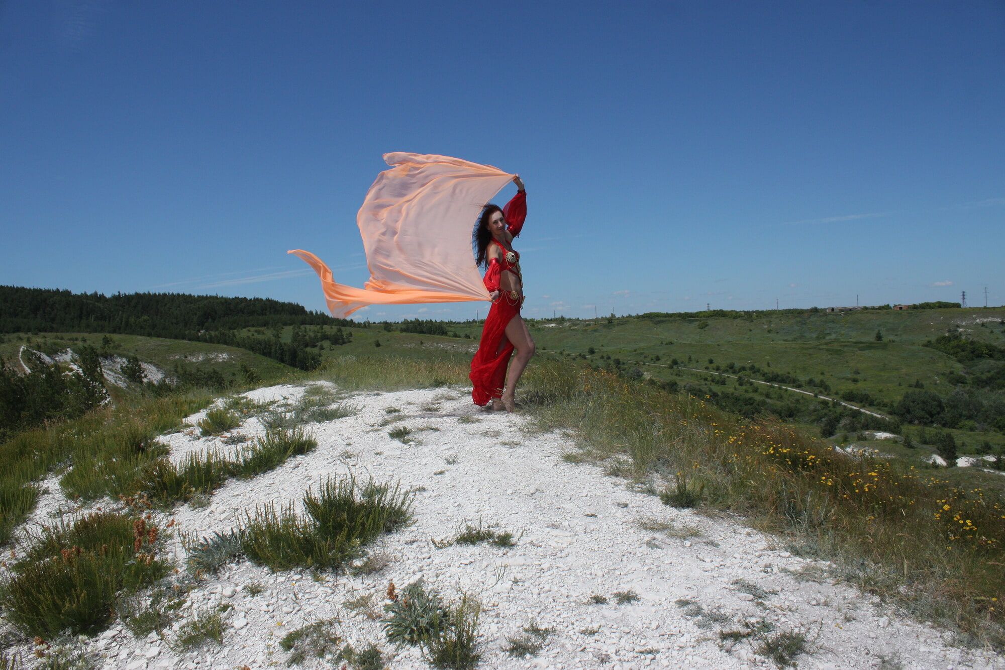 On top with an orange shawl #8