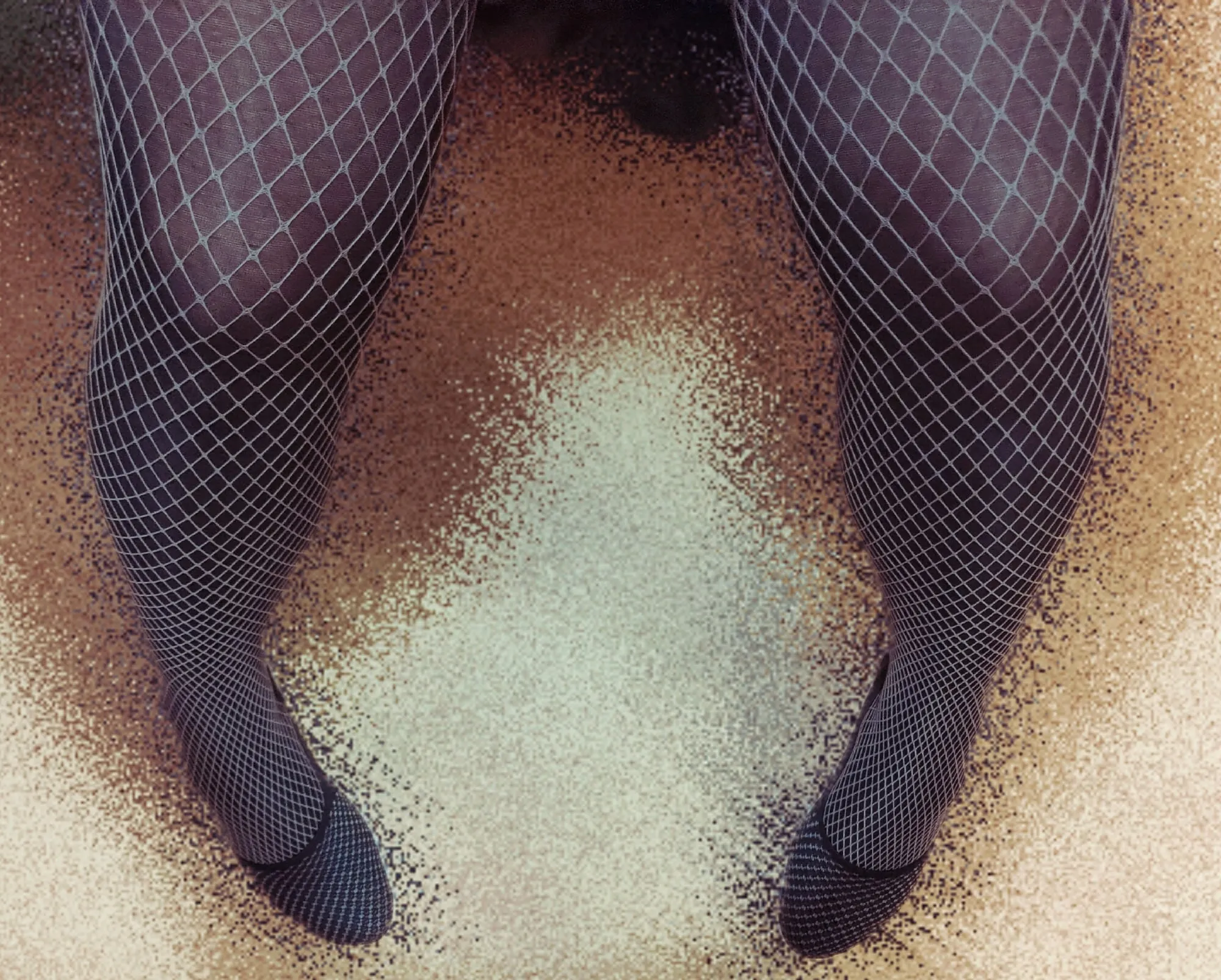 My legs are in stockings and a fishnet #4