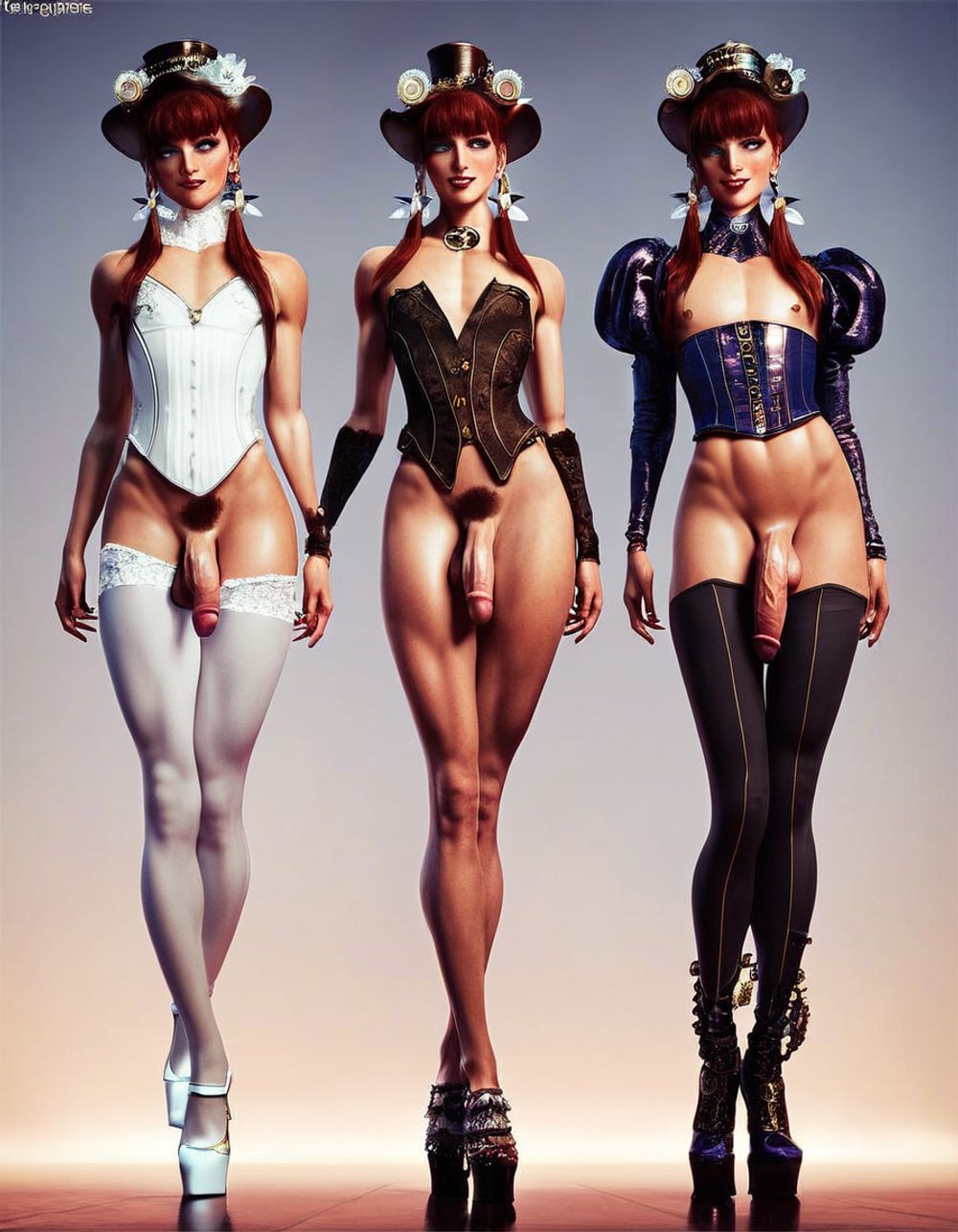 01_Steampunk Fashion Femboy (3dstyle) #2