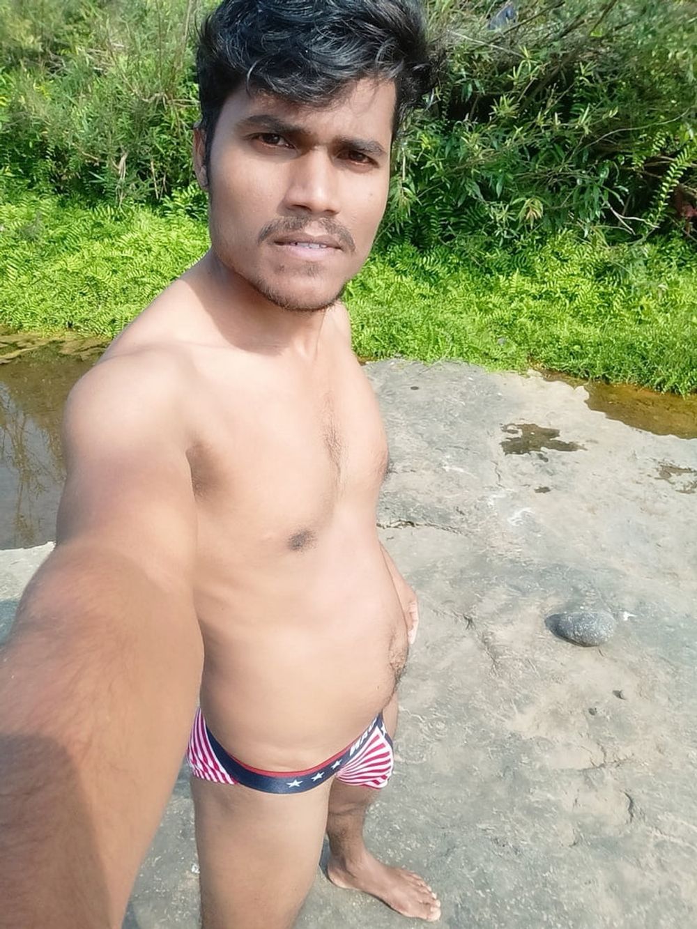 Hot photos shoot in river side bathing time  #30