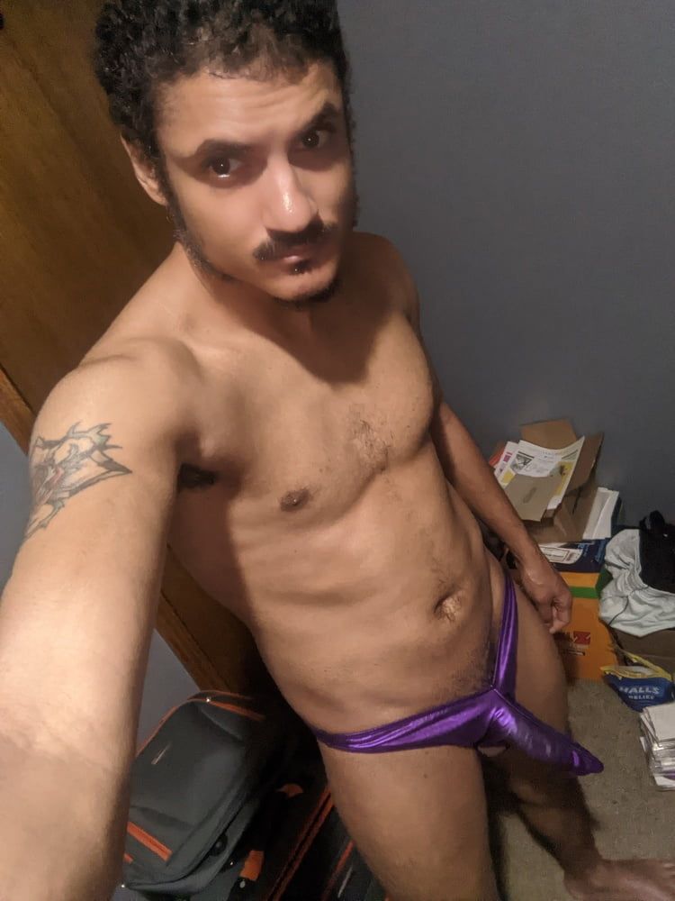 Me In A Sexy Purple Man Thong  #7