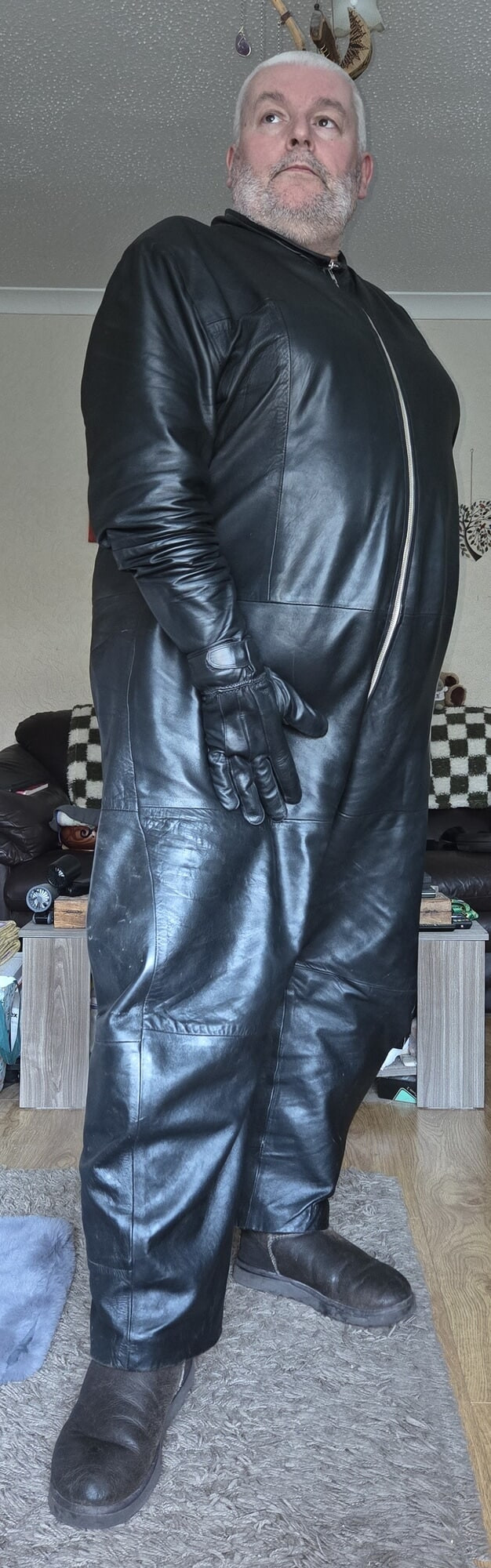 Lovely leather overalls #38