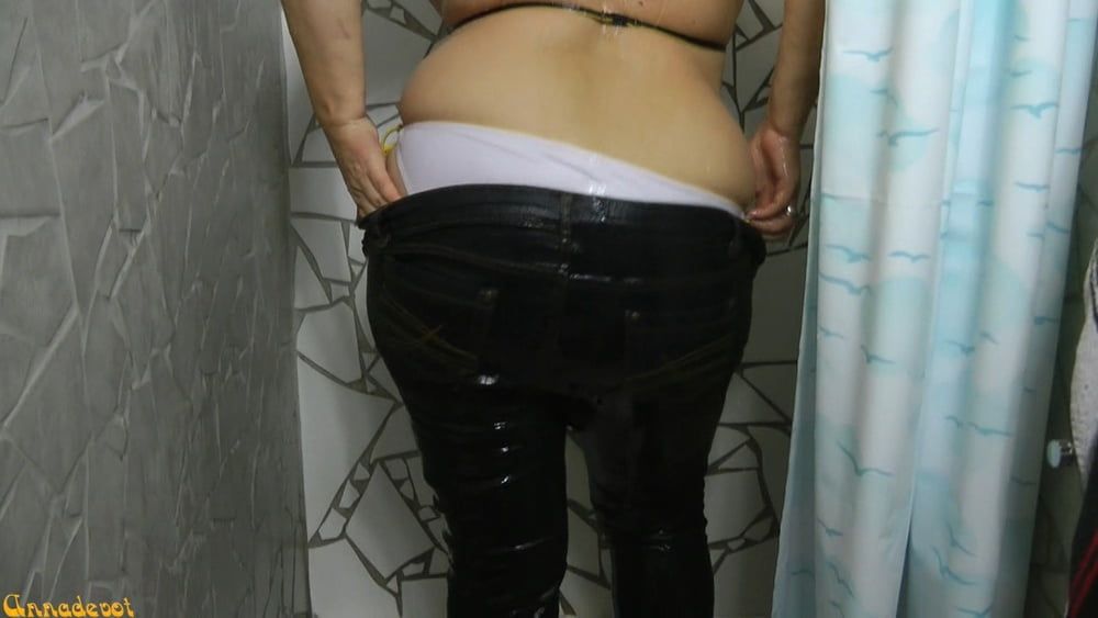 Annadevot - In BIKINI and JEANS under the SHOWER #12