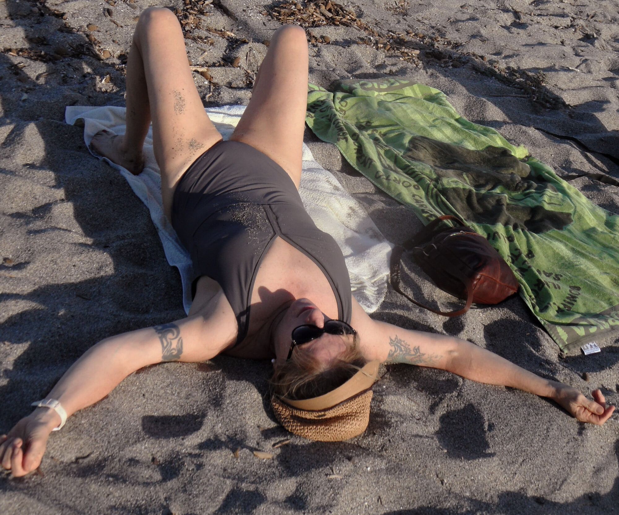lying at the beach #4