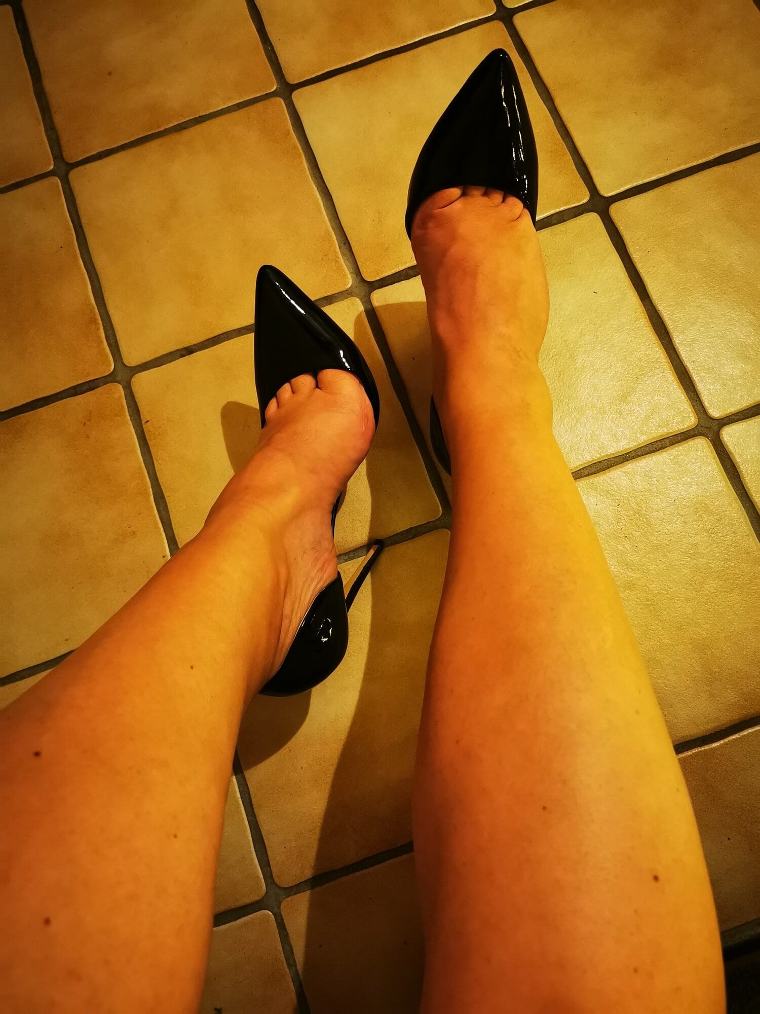 Posen In My Stiletto Heels Wearing Mini Skirt #8
