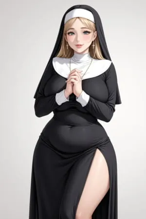 attractive busty nun         