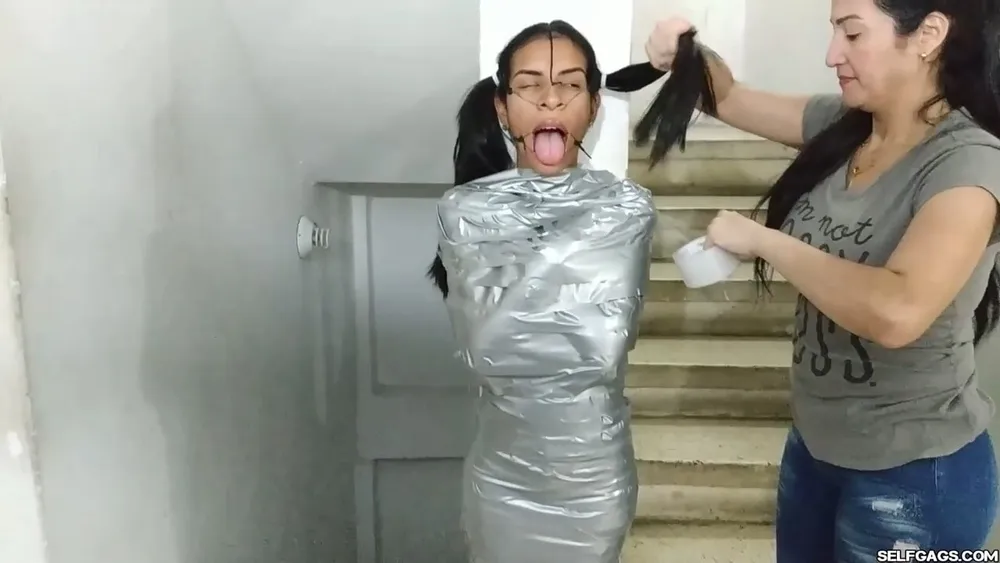 Mummified Latina Slut Mouth Hooked And Helpless #20