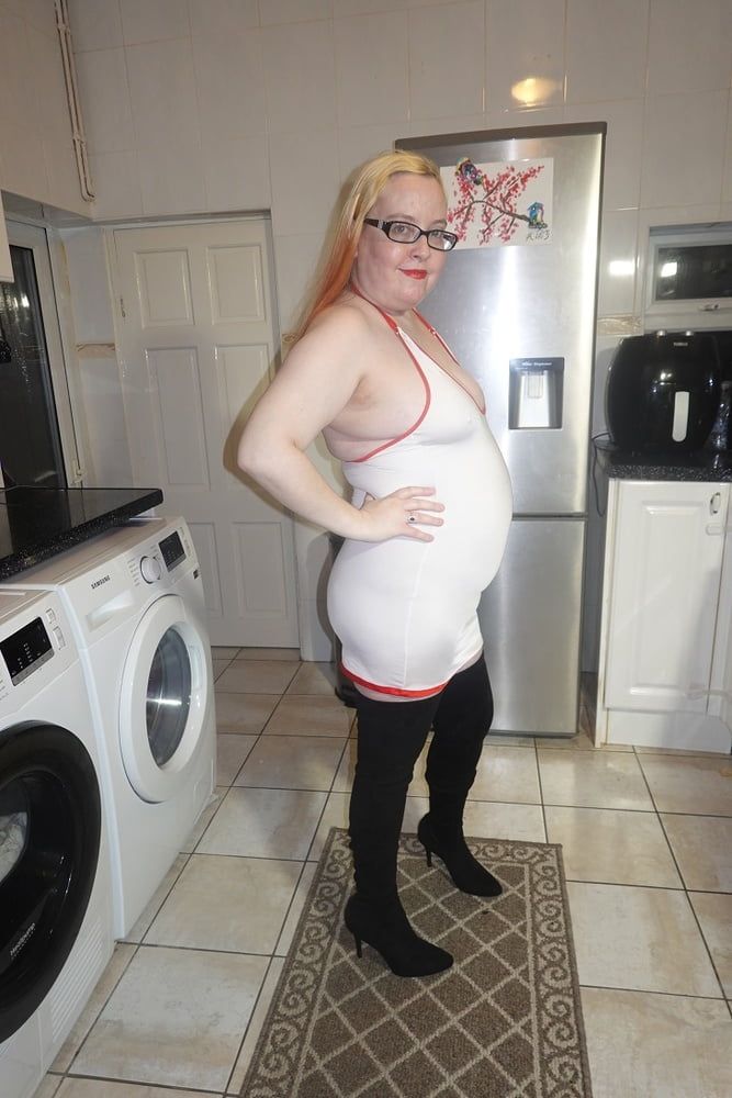 Naughty Nurse in Thigh Boots #17