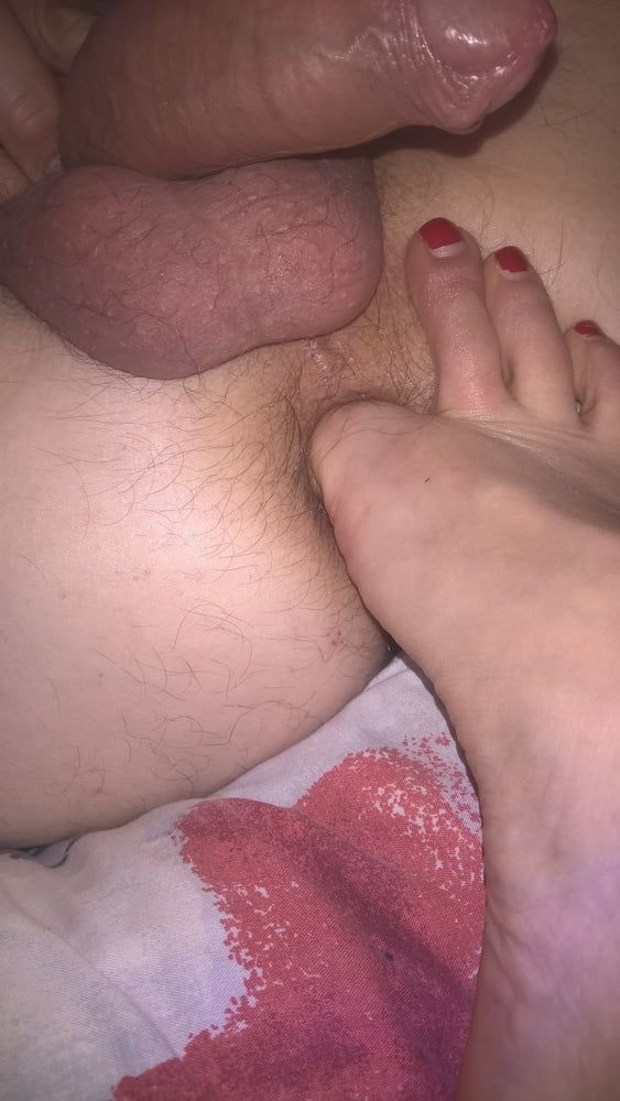 Hairy Mature Wife Toes In Husband Ass #5