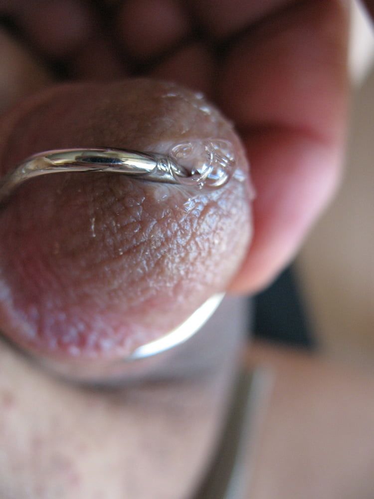 More steel in my cock with glans ring #37