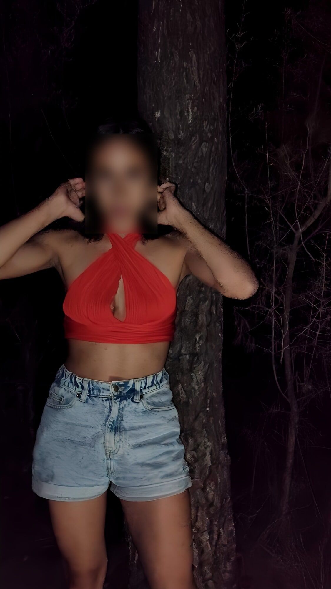 Naked in the forest at night #3