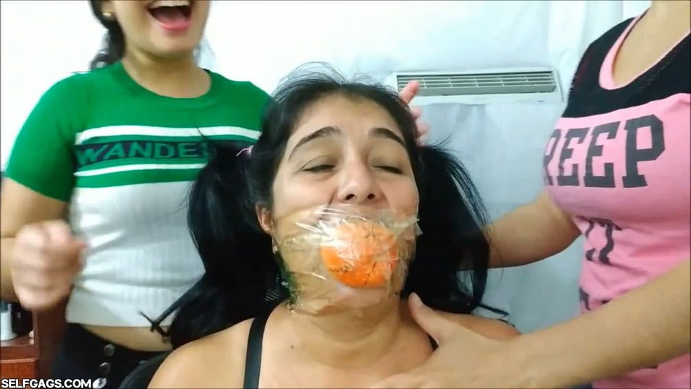South American MILF Turned Gag Slut - Selfgags
