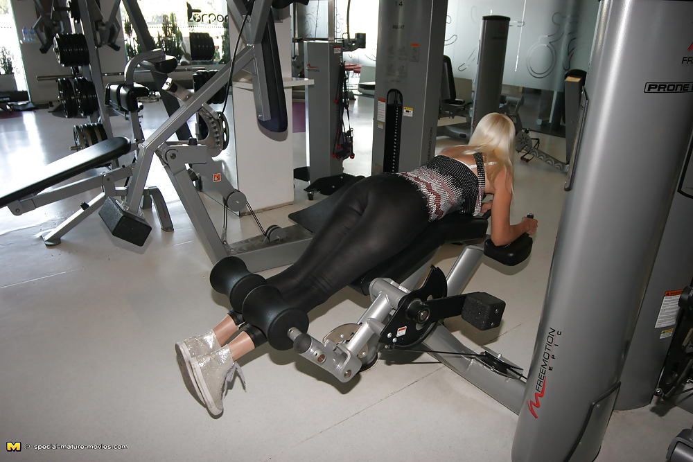 Naked Mature Mothers do Naked Exercises at Gym PART 2 #47