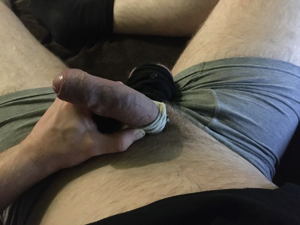 Hairy Dick And Cum Filled Balls Bound #6