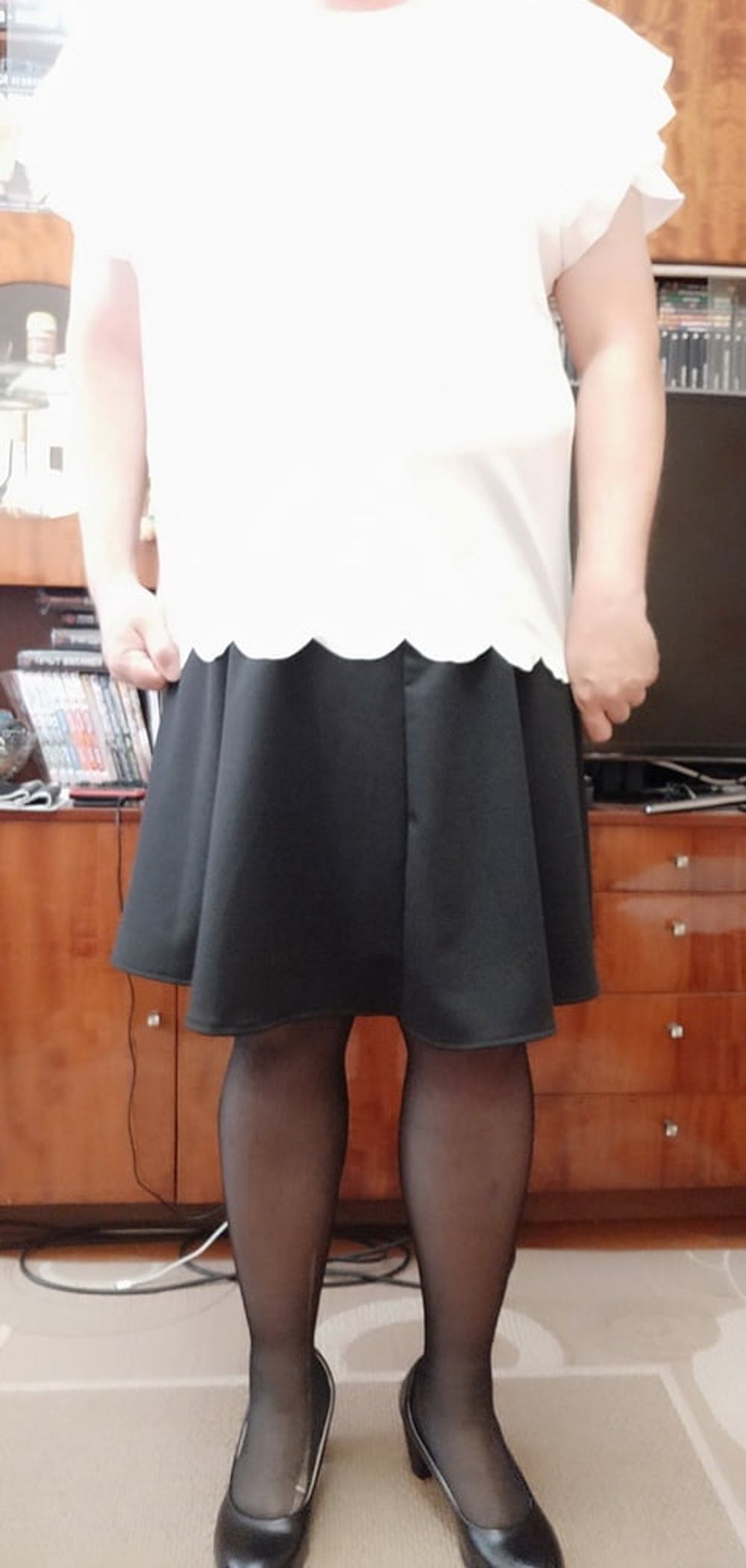 black skirt&amp;white blouse p.1 #24