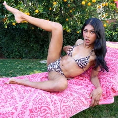 TGIRLS.XXX: Chanel shines again in a hot outdoor set