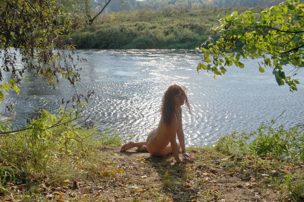 Sitting on the Beach Istra-river #4