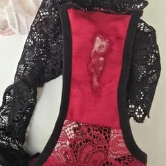 My Dirty panties for you to sniff and lick my juicy wetness