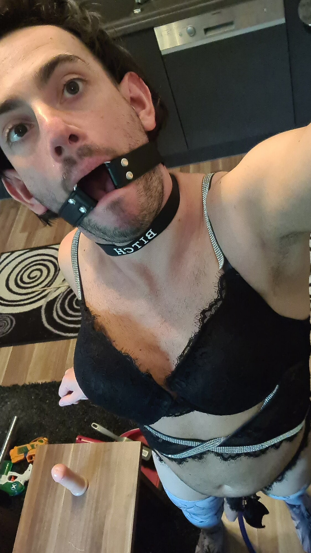 German Bi Male in lingerie  #2