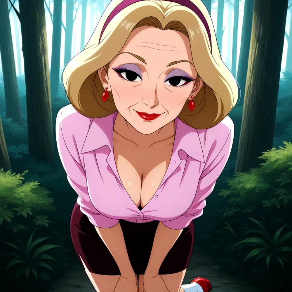Old Woman in Cute Outfit - AI Generated XXX #5