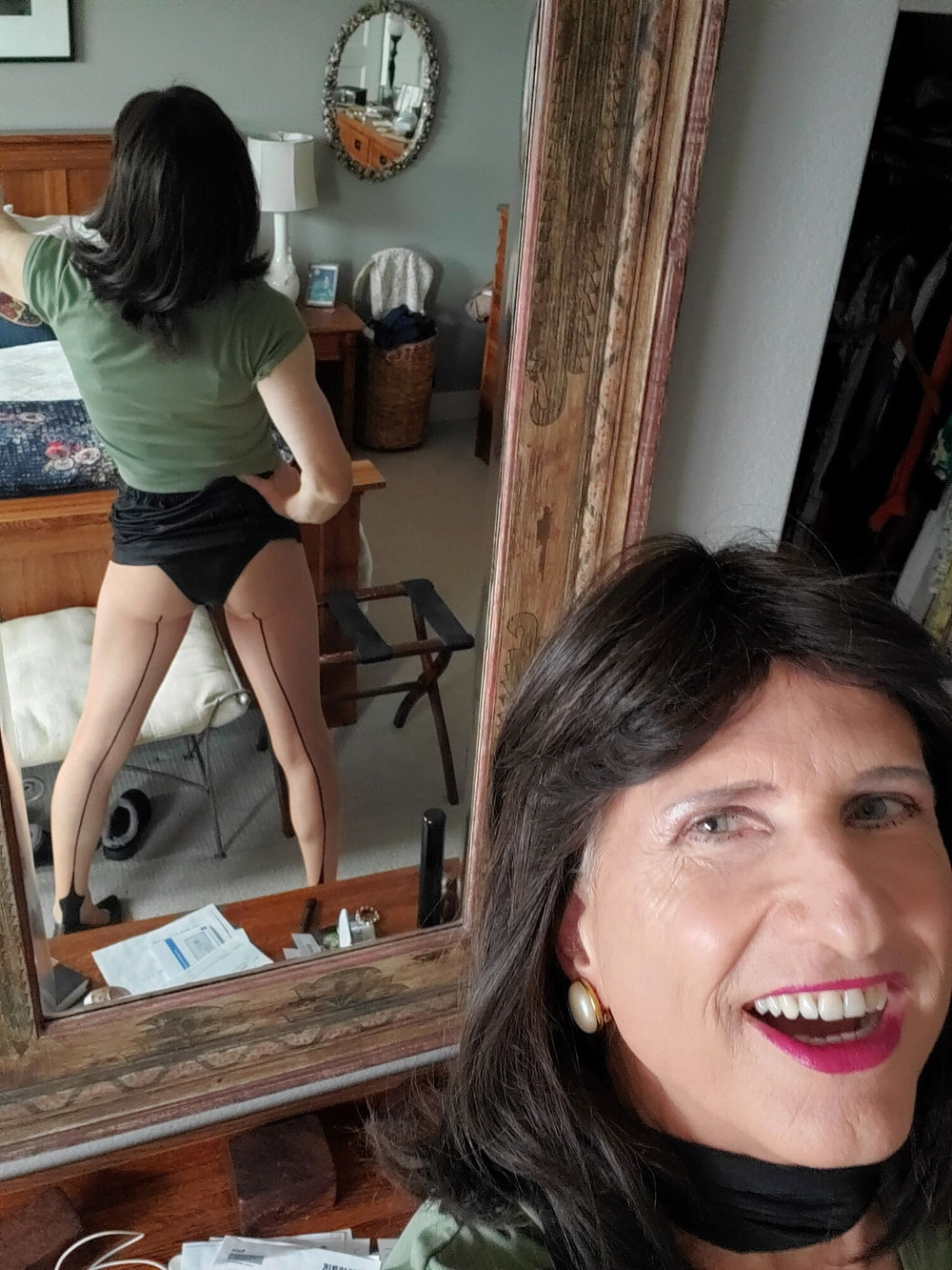 Black mini skirt #27