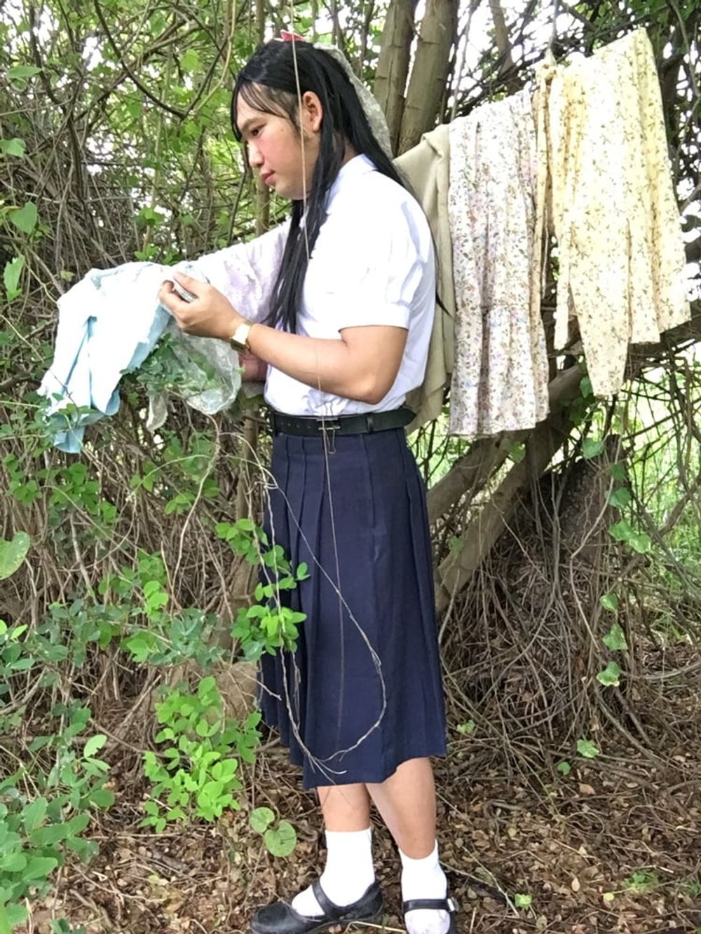 Outdoor student ladyboy solo #18