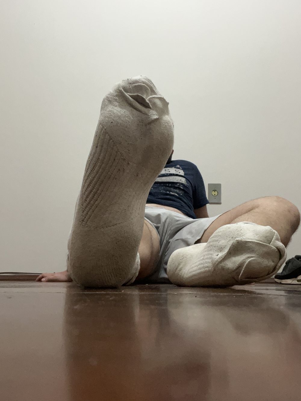 Chubby boy feet with socks dirty  #5