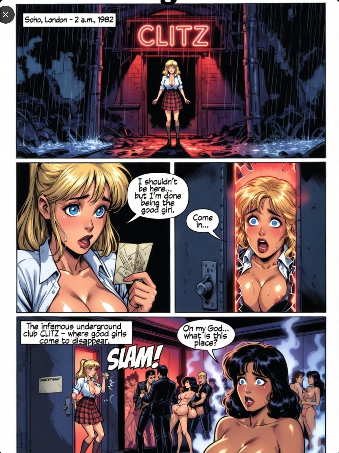 Pixwhores Experimental Enhanced: Lizzie's Dripping Comic #2