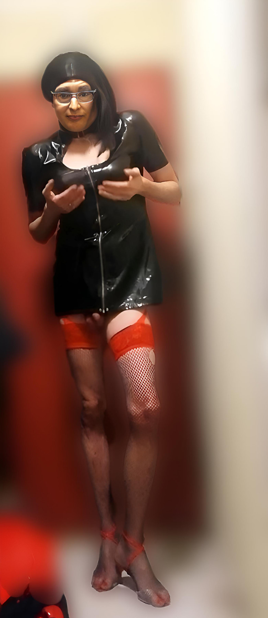 female dog in latex #3