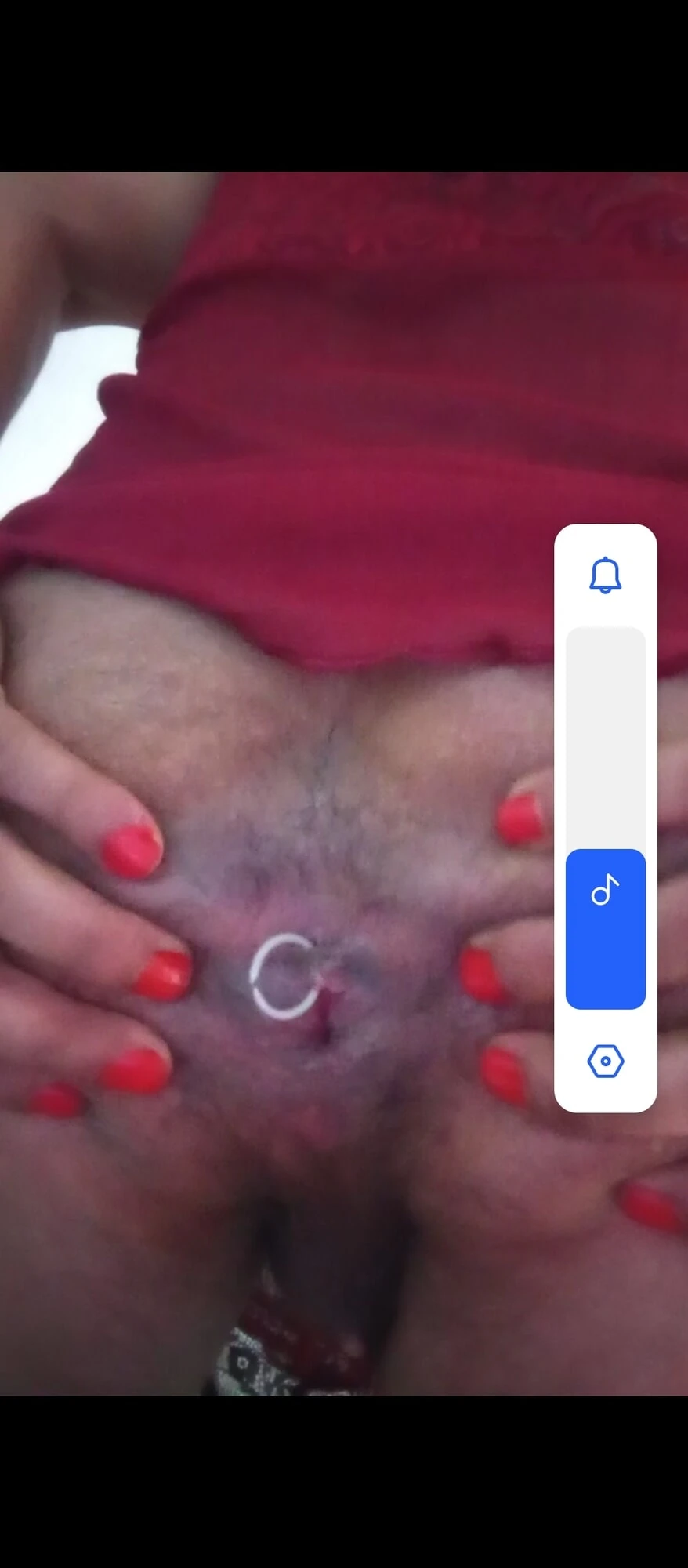 Beautiful trans gender dick and ass hole piercing ring  #37